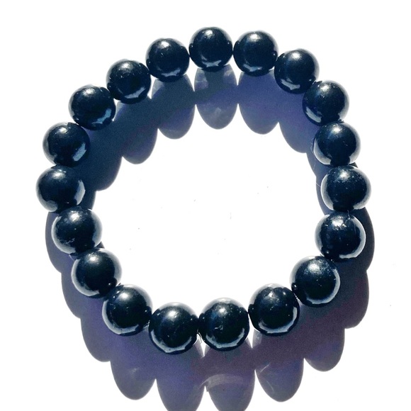 AAA Genuine Shungite Men's Bracelet - Picture 1 of 6